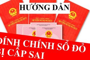 Hướng dẫn thủ tục đính chính thông tin trên sổ đỏ