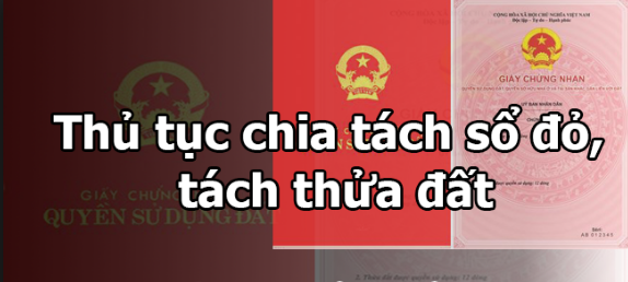 Hướng dẫn thủ tục tách Sổ đỏ mới nhất