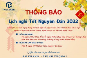 Thông báo lịch Nghỉ Tết Nguyên đán Nhâm Dần - năm 2022