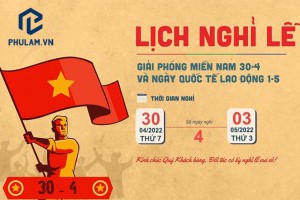 Thông báo nghỉ lễ 30/04 – 01/05/2022