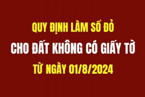 Quy định mới nhất về điều kiện, thủ tục làm sổ đỏ cho đất không giấy tờ